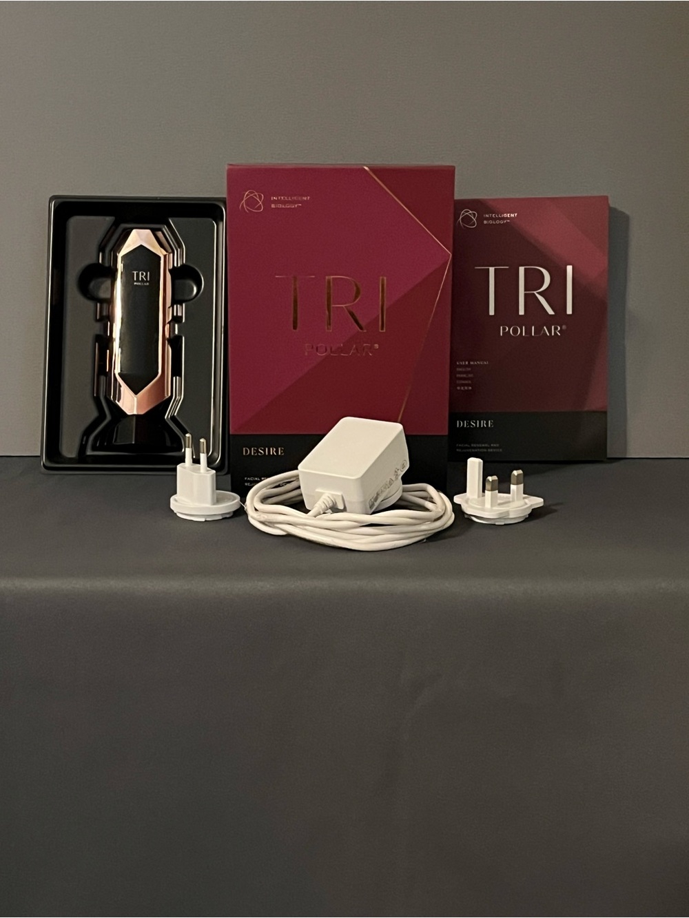 TriPollar Desire Radio Frequency (RF) Skin Tightening Facial Device Rose Gold